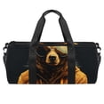 thumbnail image 1 of Bear Gym Bag with Shoe Bag, Carry on Duffle Bag 17.7 Inches with Interior Zipper Pocket - Large Capacity, 1 of 6