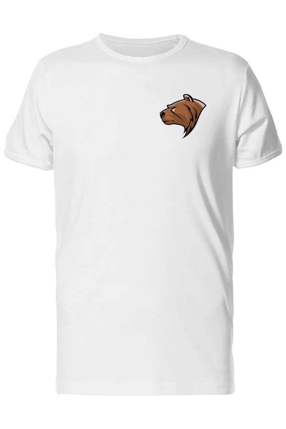 Bear Head Mascot Pocket Graphic Tee Men's -Image by Shutterstock