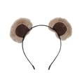 thumbnail image 1 of Bear Headband Plush Hair Band, Cute Velvet Hair Accessory, Elastic Hair Wrap for Women, Perfect for Christmas Party, Holiday Costume, Gift, Wedding, Birthday Celebration B, 1 of 5