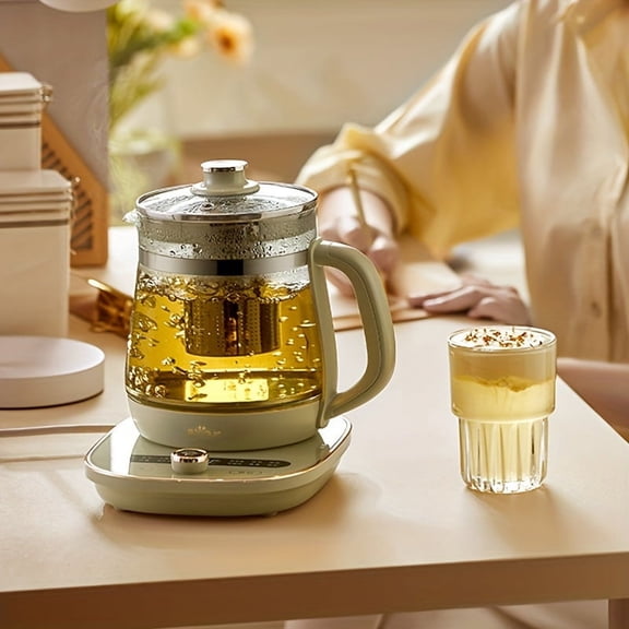 Bear Health-Care Tea Maker And Kettle, 9-In-1 Programmable Brewing Master, 1.5 Liters, Spruce Blue