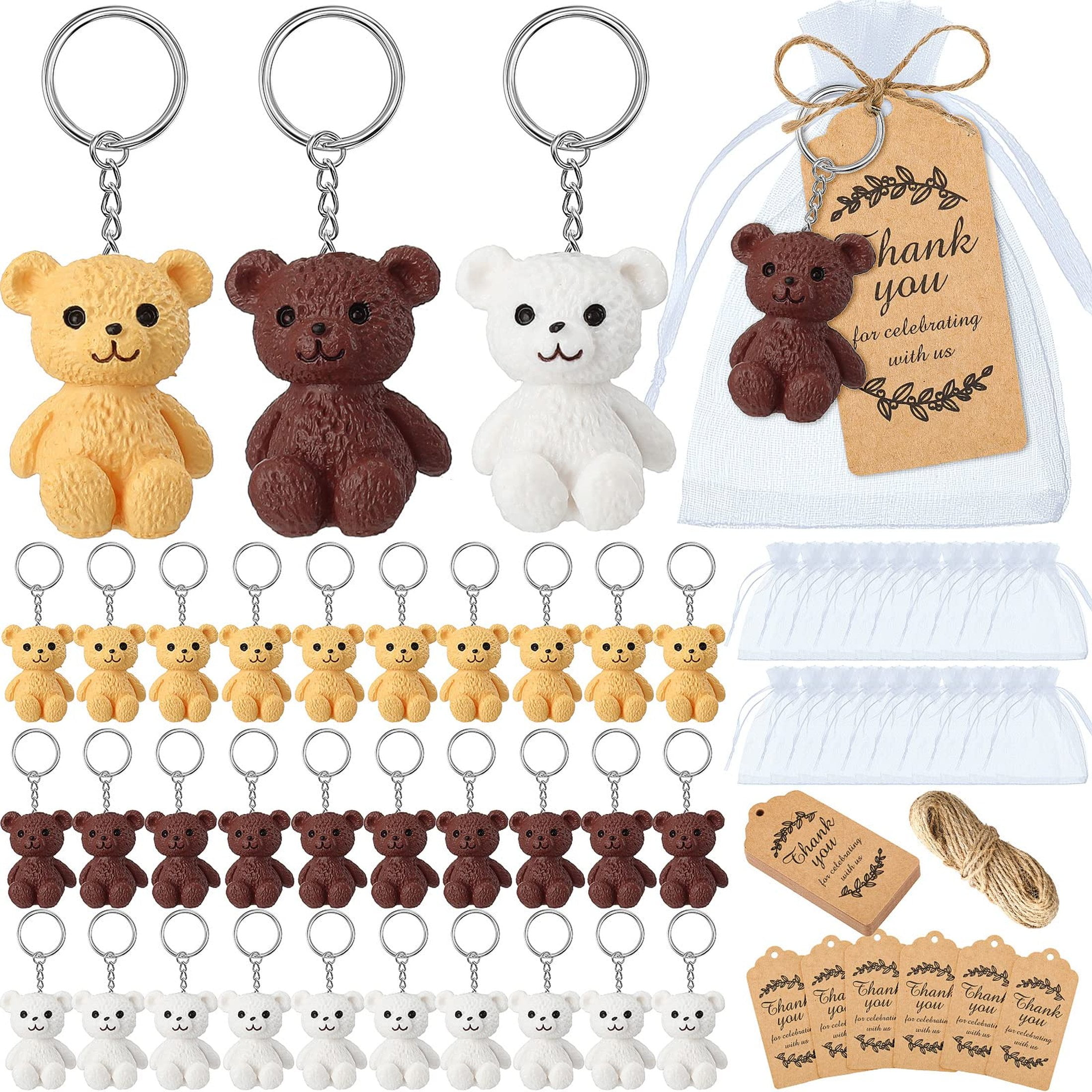 Bear Hug Keychain Set for Baby Showers - 36 Adorable Keychains with ...