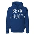 thumbnail image 1 of Bear Hug Lover | Mens Animal Lover Hooded Sweatshirt Graphic Hoodie, Royal, Medium, 1 of 3