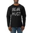thumbnail image 1 of Bear Hug Lover | Mens Animal Lover Long Sleeve T-Shirt, Black, Small, 1 of 3