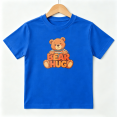 thumbnail image 1 of Bear Hug Teddy Animal Boys Graphic Tees Cute Kids T-Shirt 100% Cotton Short Sleeve Tops Ages 4-13Y, 1 of 5