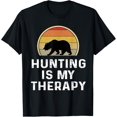 thumbnail image 1 of Bear Hunter Gifts Funny Bear Hunting Is My Therapy Shirt T-Shirt, 1 of 4