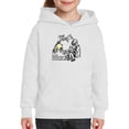 thumbnail image 1 of Bear In A Good Mood Hoodie Juniors -Smartprints Designs,  Large, 1 of 4