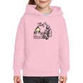 thumbnail image 1 of Bear In A Good Mood Hoodie Juniors -Smartprints Designs,  Medium, 1 of 4