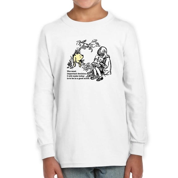 Bear In A Good Mood Long Sleeve Toddler -Smartprints Designs, 2 Toddler