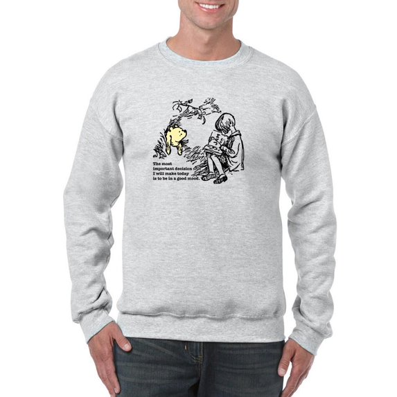 Bear In A Good Mood Sweatshirt Men -Smartprints Designs, Male Small