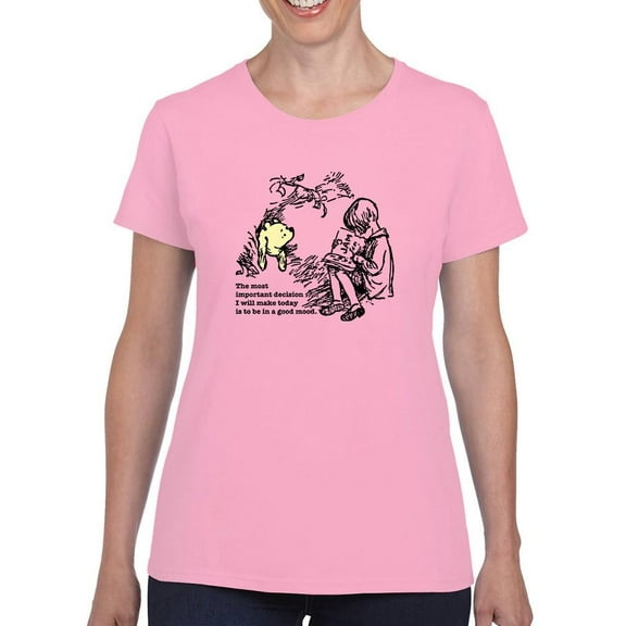 Bear In A Good Mood T-Shirt Women -Smartprints Designs, Female Small