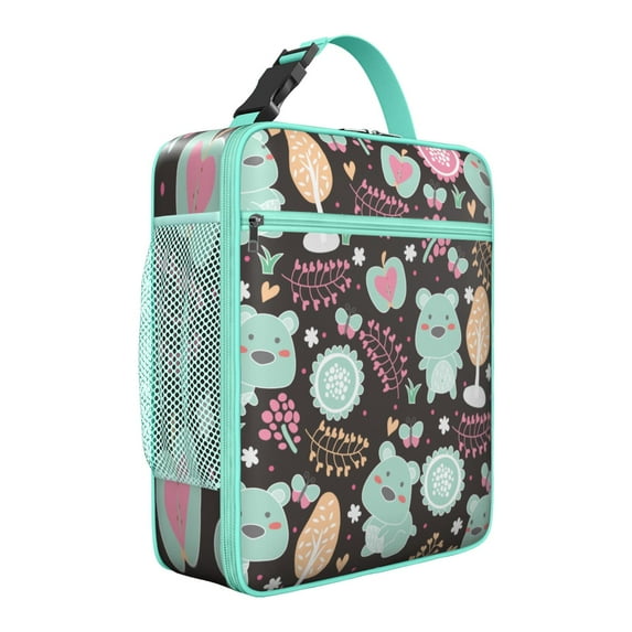 Bear Insulated Lunch Bag Box Teen Reusable Lunch Tote Bag Fit Most Bento Boxes Cooler Tote Bag School Camping