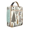 thumbnail image 1 of Bear Insulated Lunch Box Student Reusable Lunch Tote Bag with Side Pocket Lunch Tote Portable Bag Work Hiking, 1 of 5