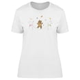 thumbnail image 1 of Bear Jumping Rope Doodle T-Shirt Women -Image by Shutterstock, Female Large, 1 of 2
