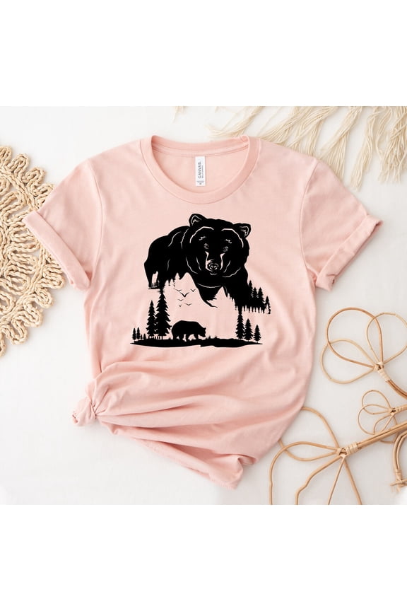 Bear Jungle T-shirt, Cute Animal Shirt, Bagheera Top, Animal Zoo , Jungle Wildlife Shirts, Forest T-shirt, Animal Rescue Sweatshirt All Size S-5XL