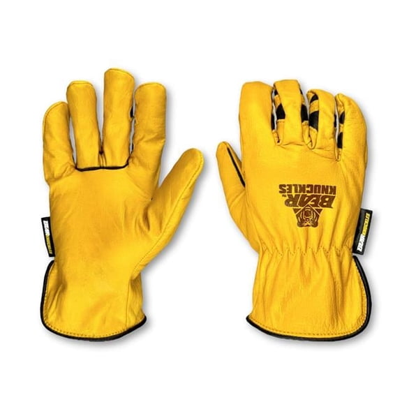 Bear Knuckles D367-L Water & Oil Resistant Jacket Work Glove, Yellow - Large