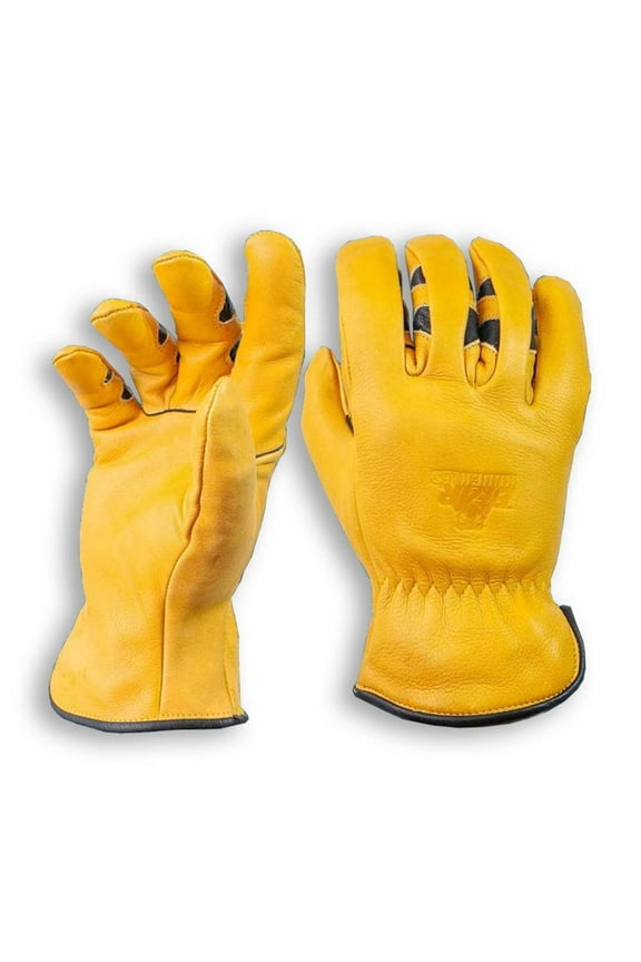 Water Resistant Cowhide Leather Driver Work Gloves D357 3XL
