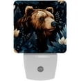 thumbnail image 1 of Bear LED Square Night Light - Small and Bright Square-shaped LED Night Light for Bedroom, Bathroom, and Hallway - Compact Plug-in Nightlight with Auto on/Off Sensor, 1 of 6