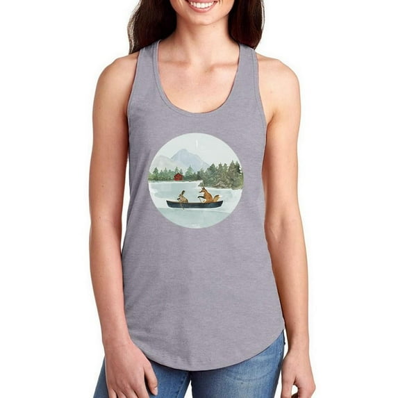 Bear Lake Friends C Racerback Tank Women -Victoria Barnes Designs, Female Medium