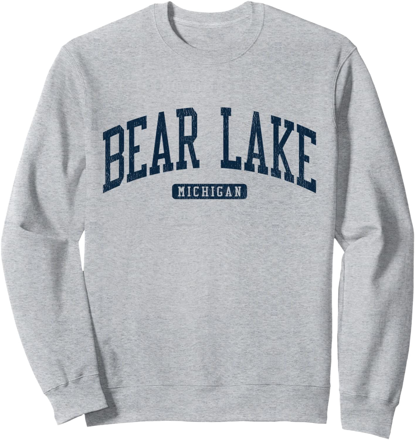 Bear Lake Michigan Mi College University Style Blue Graphic Sweatshirt ...