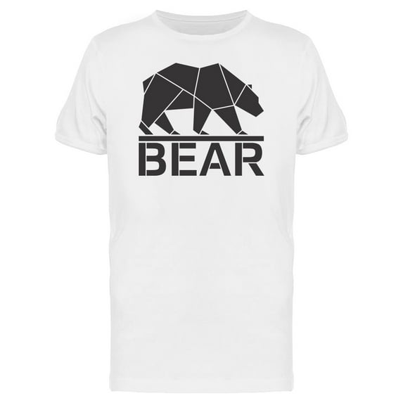 Bear Logo Low Poly T-Shirt Men -Image by Shutterstock, Male Large