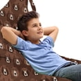 thumbnail image 1 of Bear Lounger Chair Bag, Forest Animals Concept Flock of Big Angry Bears Bushy Furs, High Capacity Storage with Handle Container, Lounger Size, Umber Brown and Cocoa, by Ambesonne, 1 of 5