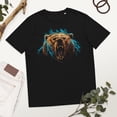 thumbnail image 1 of Bear Lovers Outdoor Hiker Camping Novelty Apparel Unisex organic cotton t-shirt (Black, L), 1 of 2