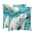 Bear Luxurious Velvet Throw Pillow Covers with Unique Patterns Set of