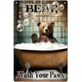 thumbnail image 1 of Bear Metal Tin Sign Brown Bear Poster Funny Cafe Living Room Kitchen Bathroom Home Art Wall Decor Plaque Gift,Bear Gifts, Bear Decor, Bear Metal Sign, New Home Gifts, Aluminum 12"x8", 1 of 6