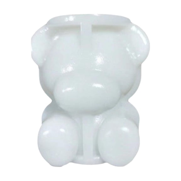 Bear Mold Silicone Ice Tray, 3D Cartoon Bear Shape for Coffee Milk Tea Mousse, 2 Sizes