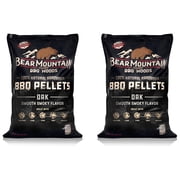 Bear Mountain BBQ All Natural Oak Hardwood Smoker Pellets, 40 lbs 2 Pack
