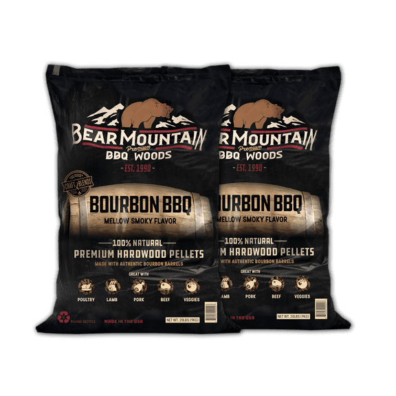 Bear Mountain BBQ - Bourbon BBQ Craft Blends BBQ Pellets - 2-PACK