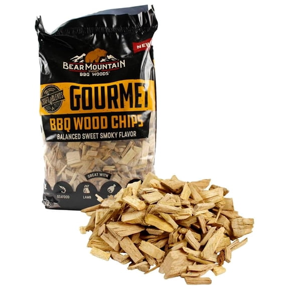 Bear Mountain BBQ All-Natural Gourmet BBQ Craft Blends Wood Chips for Outdoor Grills, 2 lb