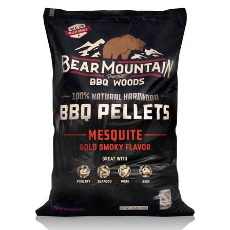 Bear Mountain BBQ Premium 20 lbs Natural Hardwood Mesquite Smoker Pellets