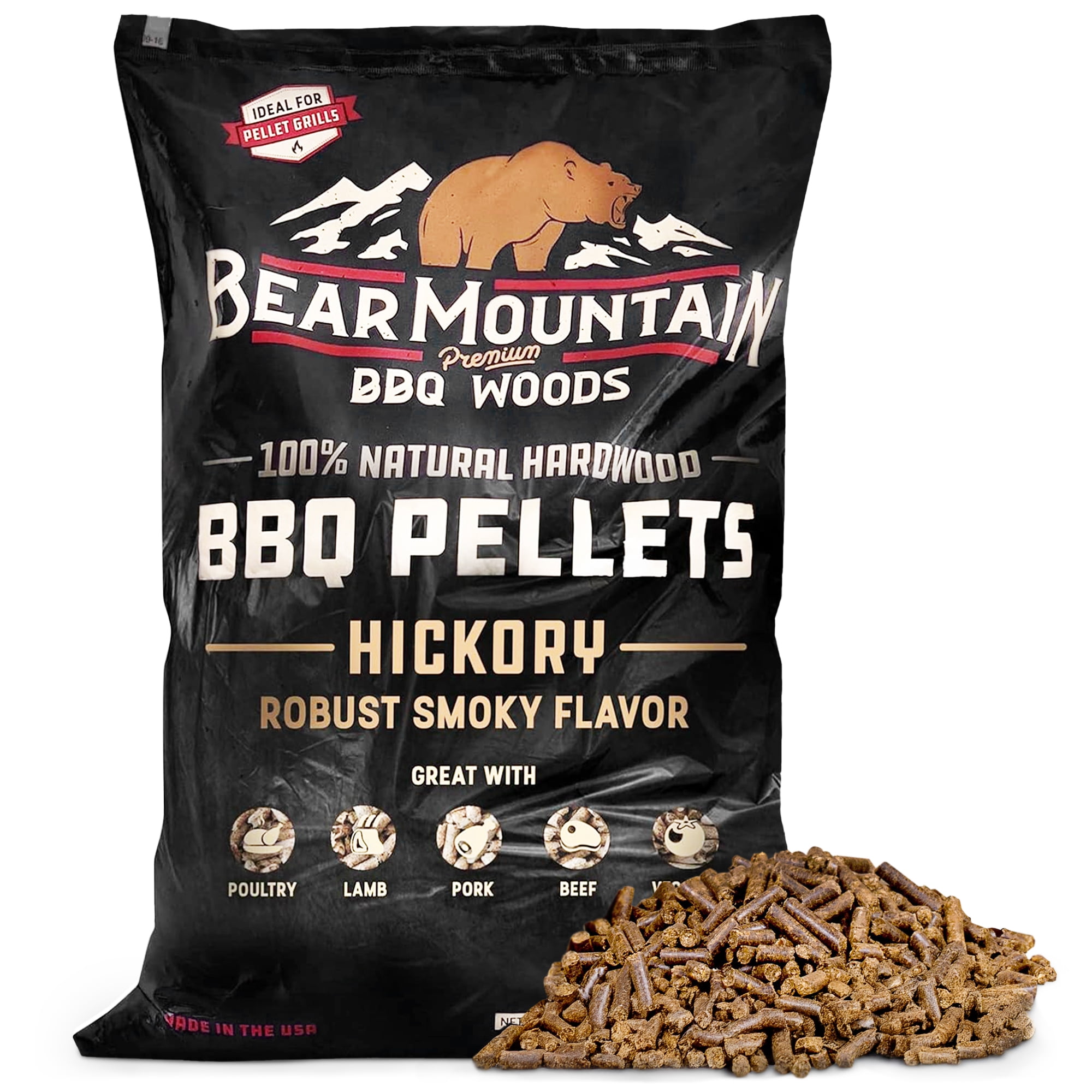 Bear Mountain BBQ Pellets - Hickory