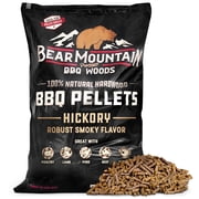 Bear Mountain BBQ Premium All-Natural Hardwood Hickory Smoker Pellets 40 lb