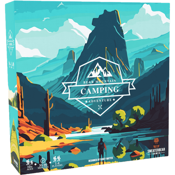 Bear Mountain Camping Adventure Board Game | Family Game for Young Camping Fans and Adults | Easy to Learn | Ages 10+ | for 1-4 Players | Perfect for Outdoor Enthusiasts