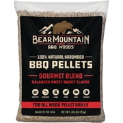 Bear Mountain FK99 Premium All Natural Low Moisture Hardwood Smoky Gourmet Blend BBQ Smoker Pellets for Outdoor Grilling, 20 Pound Bag 4 Pack