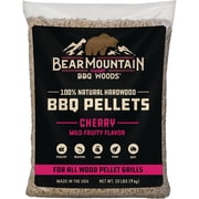 Bear Mountain Premium BBQ Woods Cherry Flavor - 100% Hardwood Pellets - 20 lb Bag   Residential Use, Standard Application