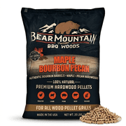 Bear Mountain Maple Bourbon Pecan Premium BBQ Wood Pellets, 20 lbs