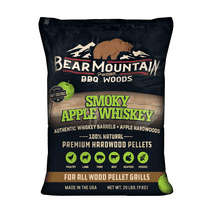 Bear Mountain Smoky Apple Whiskey BBQ Pellets 20 lbs., 1 Bag