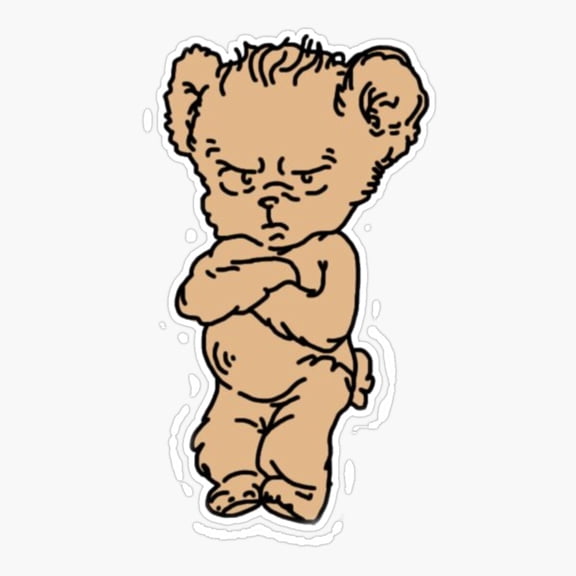 Bear Music Pop Star Inspired Sticker