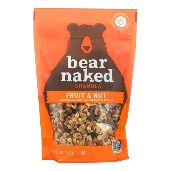 Bear Naked 100% Natural Granola Fruit and Nutty Goodie BagGranola 12 oz (Pack of 6)
