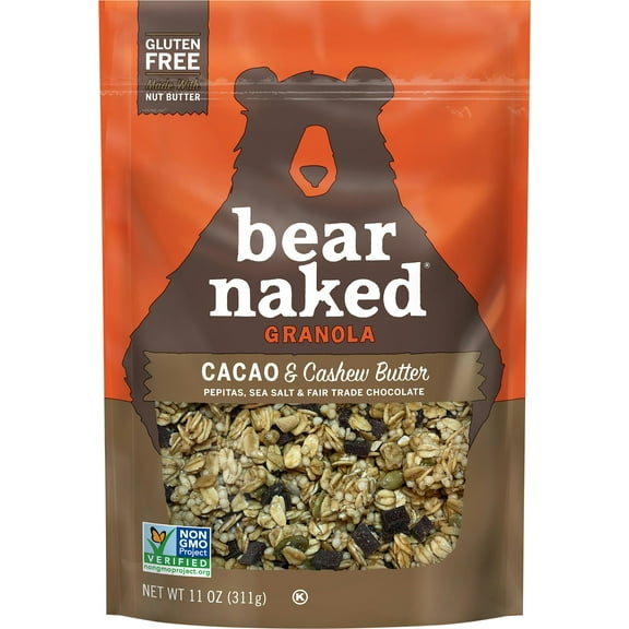 Bear Naked Cacao Cashew Butter Granola 11 oz (Pack of 6)