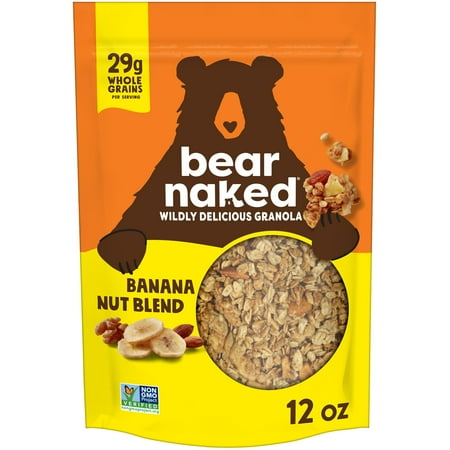 Bear Naked Granola Cereal, Whole Grain Granola, Breakfast Snacks, Banana Nut Blend, 12oz Bag (1 Bag)