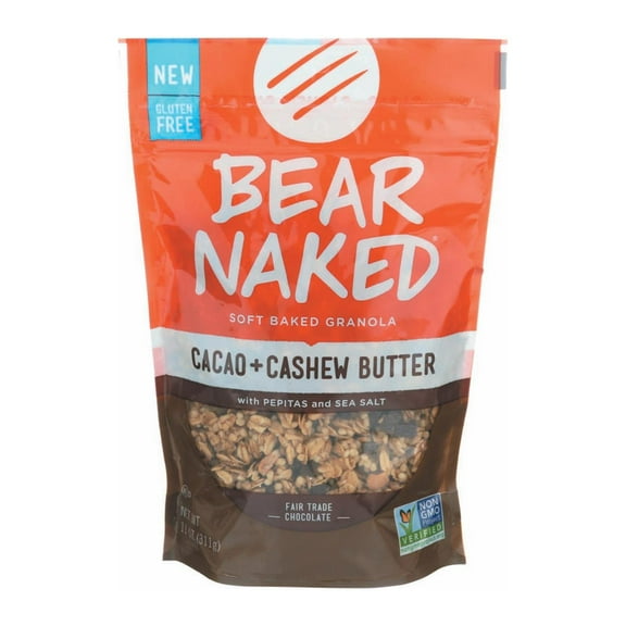 Bear Naked Soft Baked Granola, Cacao + Cashew Butter, 11 Oz, Pack of 6