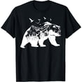 thumbnail image 1 of Bear Nature Outdoor Mountains Forest Trees Bear Wildlife T-Shirt, 1 of 4