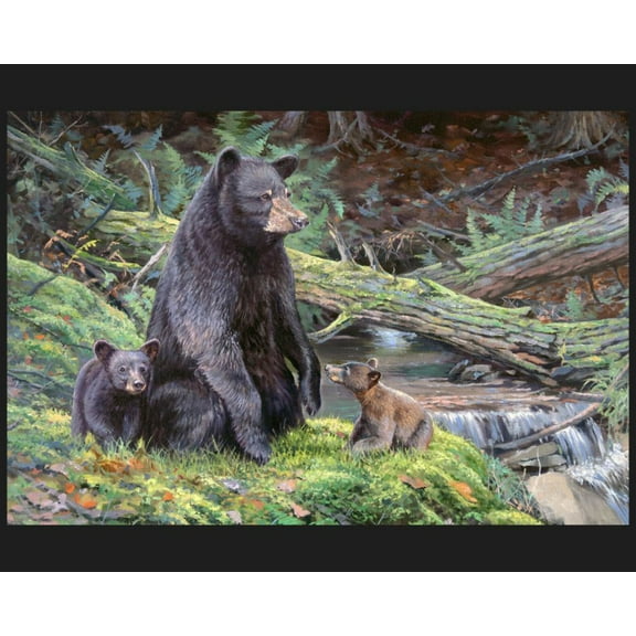 Bear Necessities Panel Cotton Panel Fabric