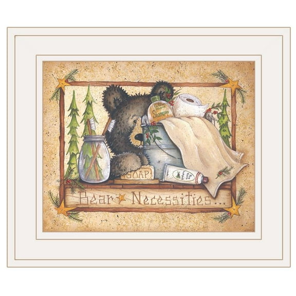 Bear Necessities by Mary Ann June Printed Wall Art Wood Multi-Color