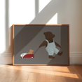 thumbnail image 1 of Bear Nursery Print Teddy Bear Wall Art Adventure Nursery Daycare S Teddy Bear Illustration Whimsical Nursery Boys Room Bear Print Wall Art, Modern Wall Decor, 8x12 UNFRAMED, 1 of 2