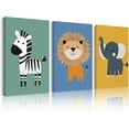thumbnail image 1 of Bear Nursery Wall Art Decor Kids Canvas Poster Baby Boy Nursery Wall Decor Woodland Animal Pictures Teddy Peeking Bear Prints Cute Brown Painting Neutral Artwork Bedroom Set of 3, 1 of 6